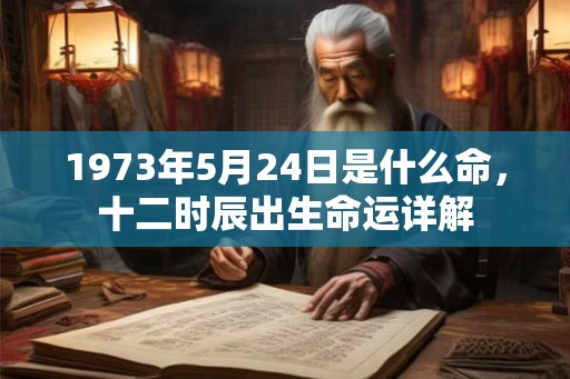 1973年5月24日是什么命,十二时辰出生命运详解 1973年5月24日是什么命,十二时辰出生命运详解