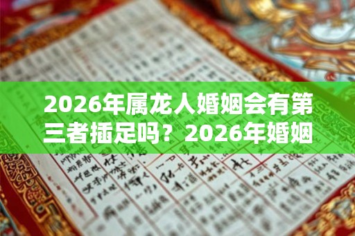 2026年属龙人婚姻会有第三者插足吗？2026年婚姻有第三者的生肖女