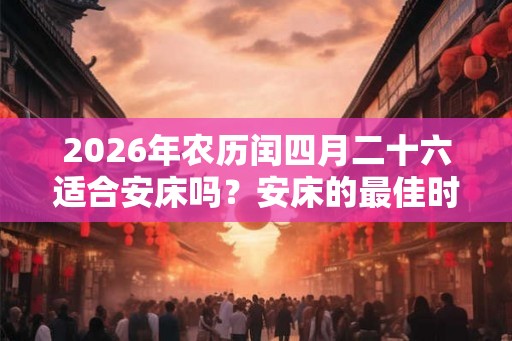2026年农历闰四月二十六适合安床吗？安床的最佳时间？