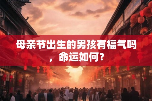母亲节出生的男孩有福气吗，命运如何？