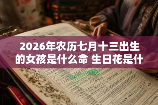 2026年农历七月十三出生的女孩是什么命 生日花是什么