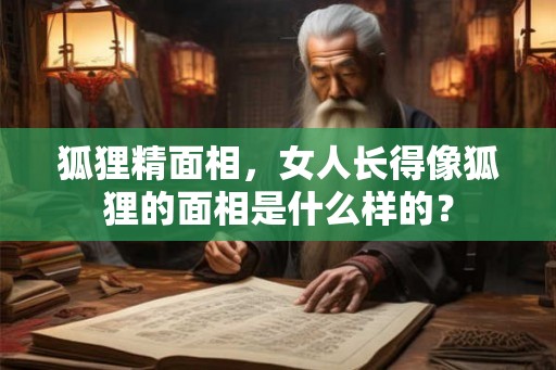 狐狸精面相，女人长得像狐狸的面相是什么样的？