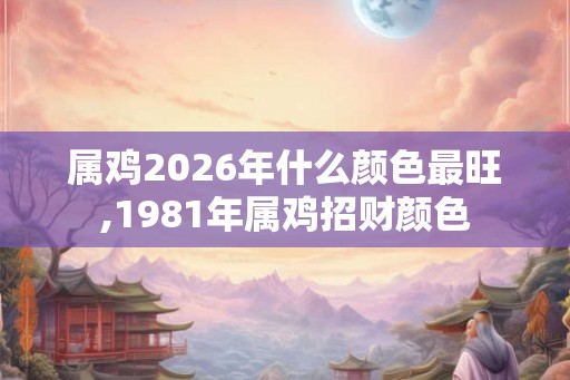 属鸡2026年什么颜色最旺,1981年属鸡招财颜色 属鸡2026年什么颜色最旺,1981年属鸡招财颜色