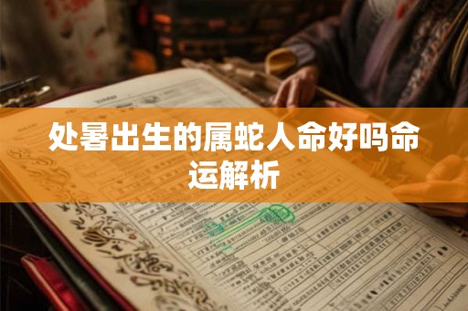 处暑出生的属蛇人命好吗命运解析
