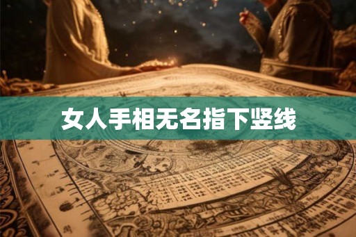 女人手相无名指下竖线