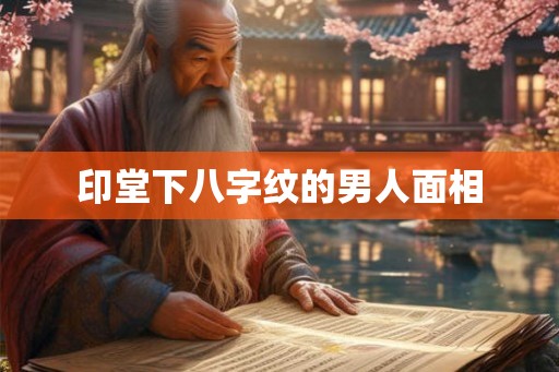 印堂下八字纹的男人面相