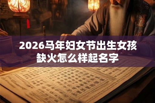 2026马年妇女节出生女孩缺火怎么样起名字