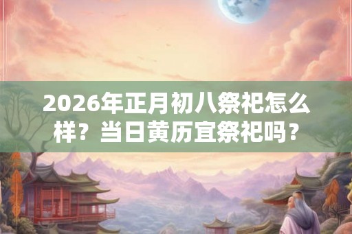 2026年正月初八祭祀怎么样？当日黄历宜祭祀吗？