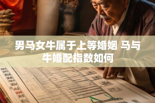 男马女牛属于上等婚姻 马与牛婚配指数如何