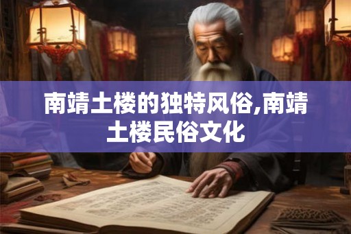 南靖土楼的独特风俗,南靖土楼民俗文化