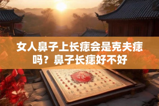 女人鼻子上长痣会是克夫痣吗？鼻子长痣好不好