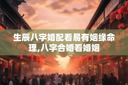 生辰八字婚配看易有姻缘命理,八字合婚看婚姻