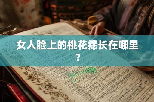 女人脸上的桃花痣长在哪里？