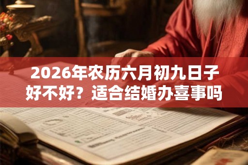 2026年农历六月初九日子好不好？适合结婚办喜事吗？
