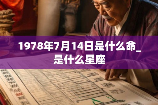1978年7月14日是什么命_是什么星座 1978年7月14日是什么命_是什么星座