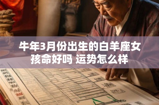 牛年3月份出生的白羊座女孩命好吗 运势怎么样