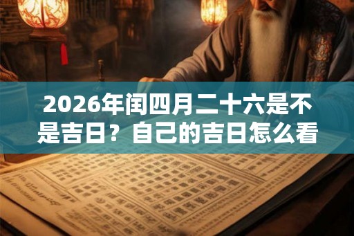 2026年闰四月二十六是不是吉日？自己的吉日怎么看？