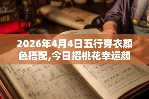 2026年4月4日五行穿衣颜色搭配,今日招桃花幸运颜色