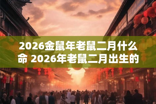2026金鼠年老鼠二月什么命 2026年老鼠二月出生的人的命运如何
