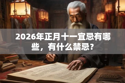 2026年正月十一宜忌有哪些，有什么禁忌？