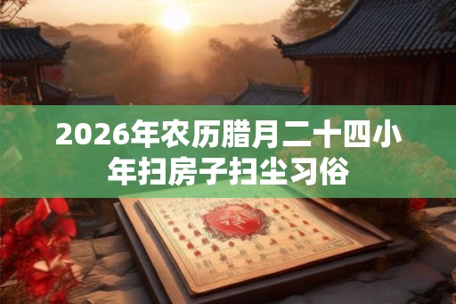 2026年农历腊月二十四小年扫房子扫尘习俗