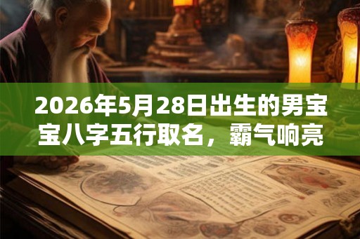 2026年5月28日出生的男宝宝八字五行取名,霸气响亮的名字大全 2026年5月28日出生的男宝宝八字五行取名,霸气响亮的名字大全