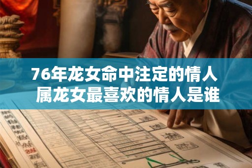 76年龙女命中注定的情人  属龙女最喜欢的情人是谁