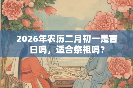 2026年农历二月初一是吉日吗，适合祭祖吗？