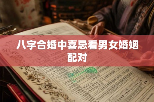 八字合婚中喜忌看男女婚姻配对