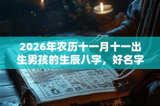 2026年农历十一月十一出生男孩的生辰八字，好名字推荐
