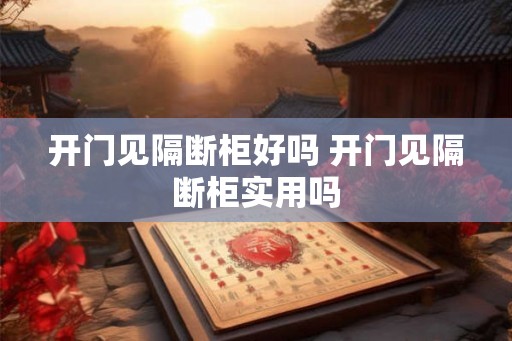 开门见隔断柜好吗 开门见隔断柜实用吗