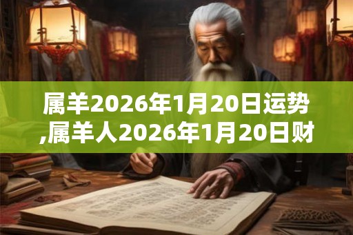 属羊2026年1月20日运势,属羊人2026年1月20日财运,生肖羊2026年1月20日运势