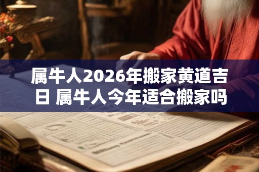 属牛人2026年搬家黄道吉日 属牛人今年适合搬家吗
