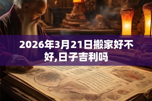 2026年3月21日搬家好不好,日子吉利吗