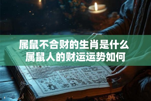 属鼠不合财的生肖是什么 属鼠人的财运运势如何