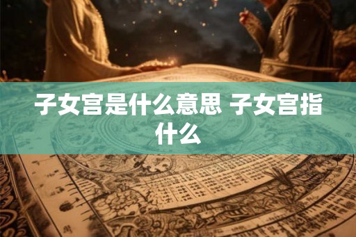 子女宫是什么意思 子女宫指什么