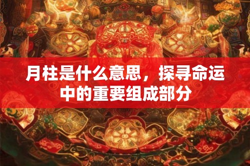 月柱是什么意思，探寻命运中的重要组成部分