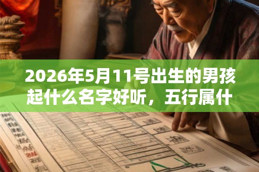 2026年5月11号出生的男孩起什么名字好听，五行属什么