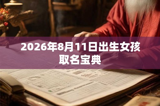 2026年8月11日出生女孩取名宝典