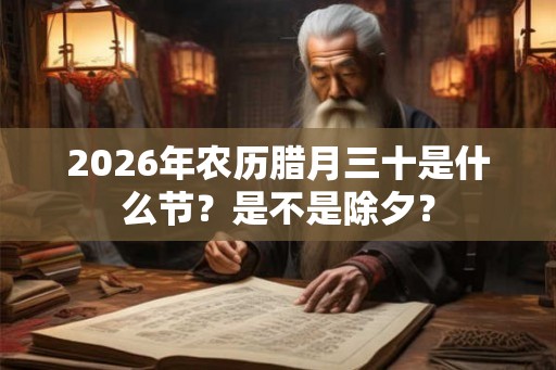 2026年农历腊月三十是什么节？是不是除夕？