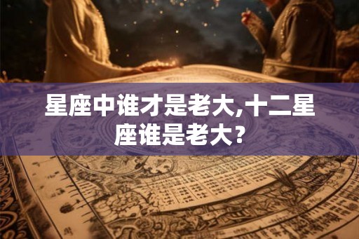 星座中谁才是老大,十二星座谁是老大？