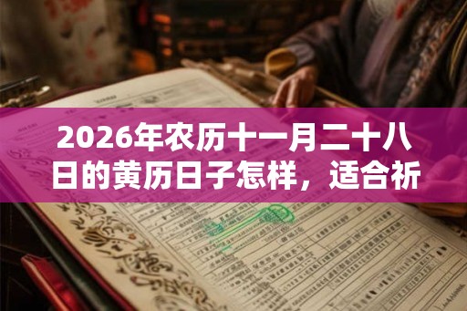 2026年农历十一月二十八日的黄历日子怎样，适合祈福吗？