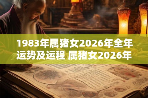 1983年属猪女2026年全年运势及运程 属猪女2026年运势如何