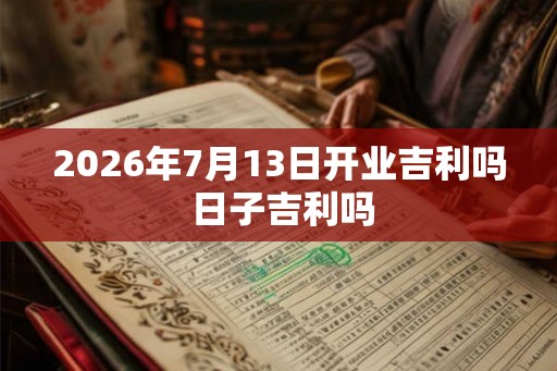 2026年7月13日开业吉利吗 日子吉利吗 2026年7月13日开业吉利吗 日子吉利吗
