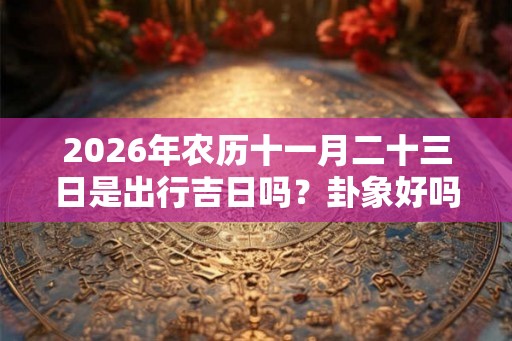 2026年农历十一月二十三日是出行吉日吗?卦象好吗? 2026年农历十一月二十三日是出行吉日吗?卦象好吗?