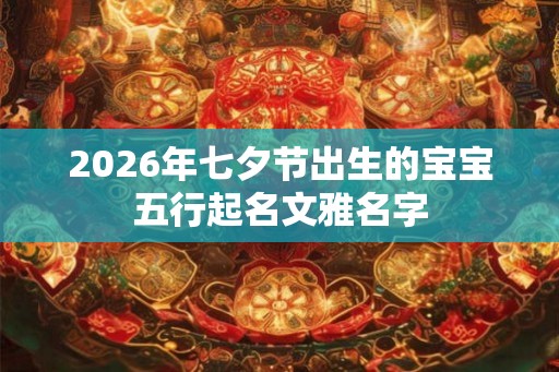 2026年七夕节出生的宝宝五行起名文雅名字