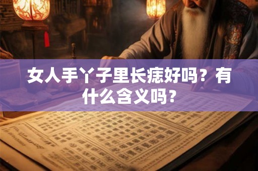 女人手丫子里长痣好吗?有什么含义吗? 女人手丫子里长痣好吗?有什么含义吗?