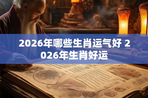 2026年哪些生肖运气好 2026年生肖好运