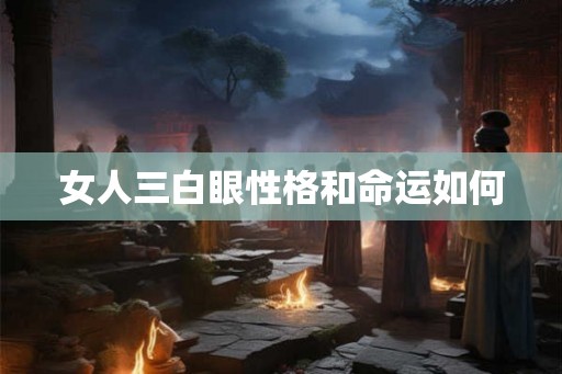 女人三白眼性格和命运如何
