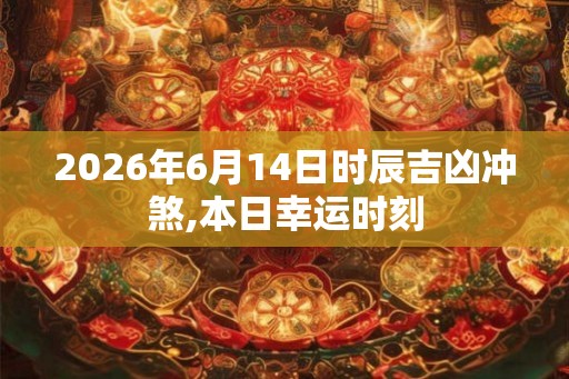 2026年6月14日时辰吉凶冲煞,本日幸运时刻